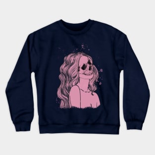 Girl Beauty Skull Crewneck Sweatshirt